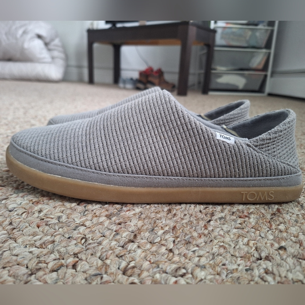 TOMS Womens Ezra Slippers in Grey Size 9.5